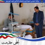 بازدید شهردار و رئیس شورای اسلامی شهر از کارخانه تولید پارچه و تریکو و پارچه قلمکار در شهر خورزوق